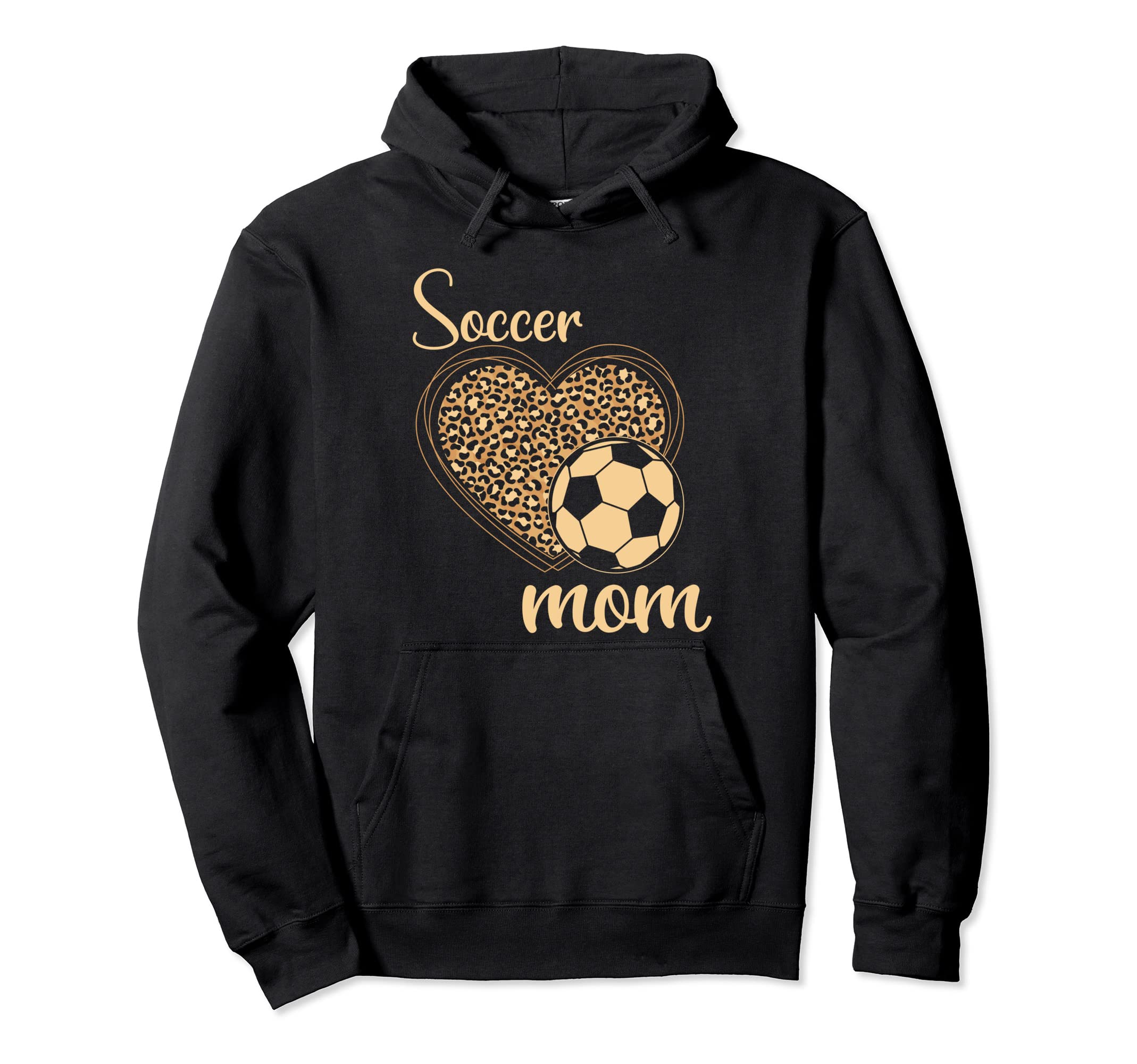 Leopard Soccer Mother Hoodie - Minimalist Print for Adults