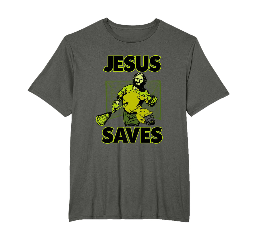 Jesus Lacrosse Goalie Saves T-Shirt - Streetwear Style for Adults