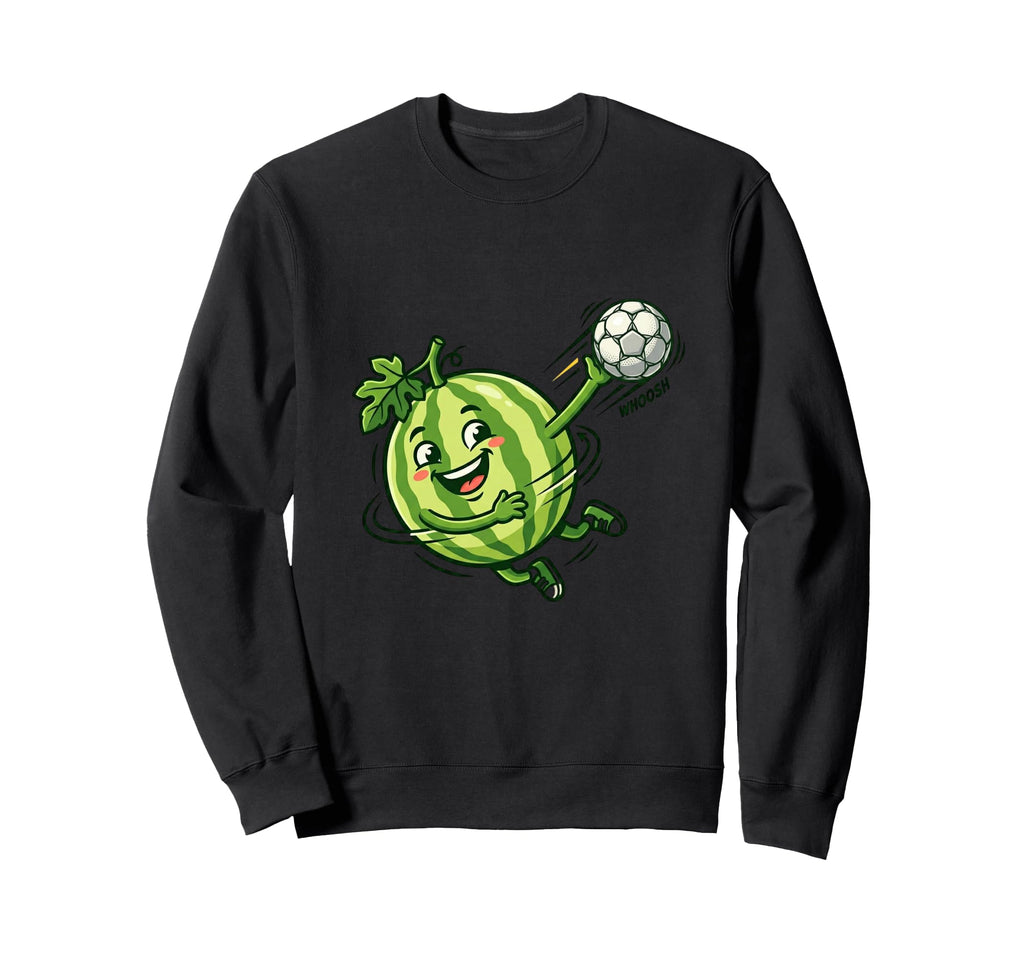 Watermelon Soccer Player Number 7 Sweatshirt - Casual Everyday Wear Unisex