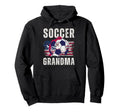 Funny Grandma Proud Soccer Lover Nana Hoodie - Fun Novelty Design Men Women