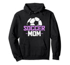 Soccer Mom Soccer Player Hoodie - Aesthetic Graphic for Adults