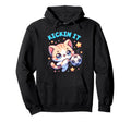 Kickin It Soccer Player Kitten Cat Hoodie - Custom Art Print Men Women