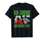 Big Cousin Birthday Soccer Group T-Shirt - Aesthetic Graphic for Adults
