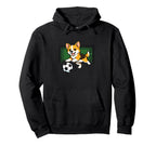 Goalkeeper Puppy Pembrokes Welsh Hoodie - Minimalist Print Men Women