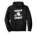 Phantom Striker Funny Ghost Soccer Player Hoodie - Unique Graphic Unisex