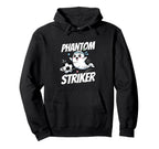 Phantom Striker Funny Ghost Soccer Player Hoodie - Unique Graphic Unisex