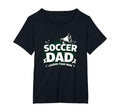 Soccer Dad Louder Than Mom Womens Plus T-Shirt - Minimalist Print Unisex