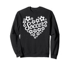 Soccer Heart Sweatshirt - Fun Novelty Design for Adults