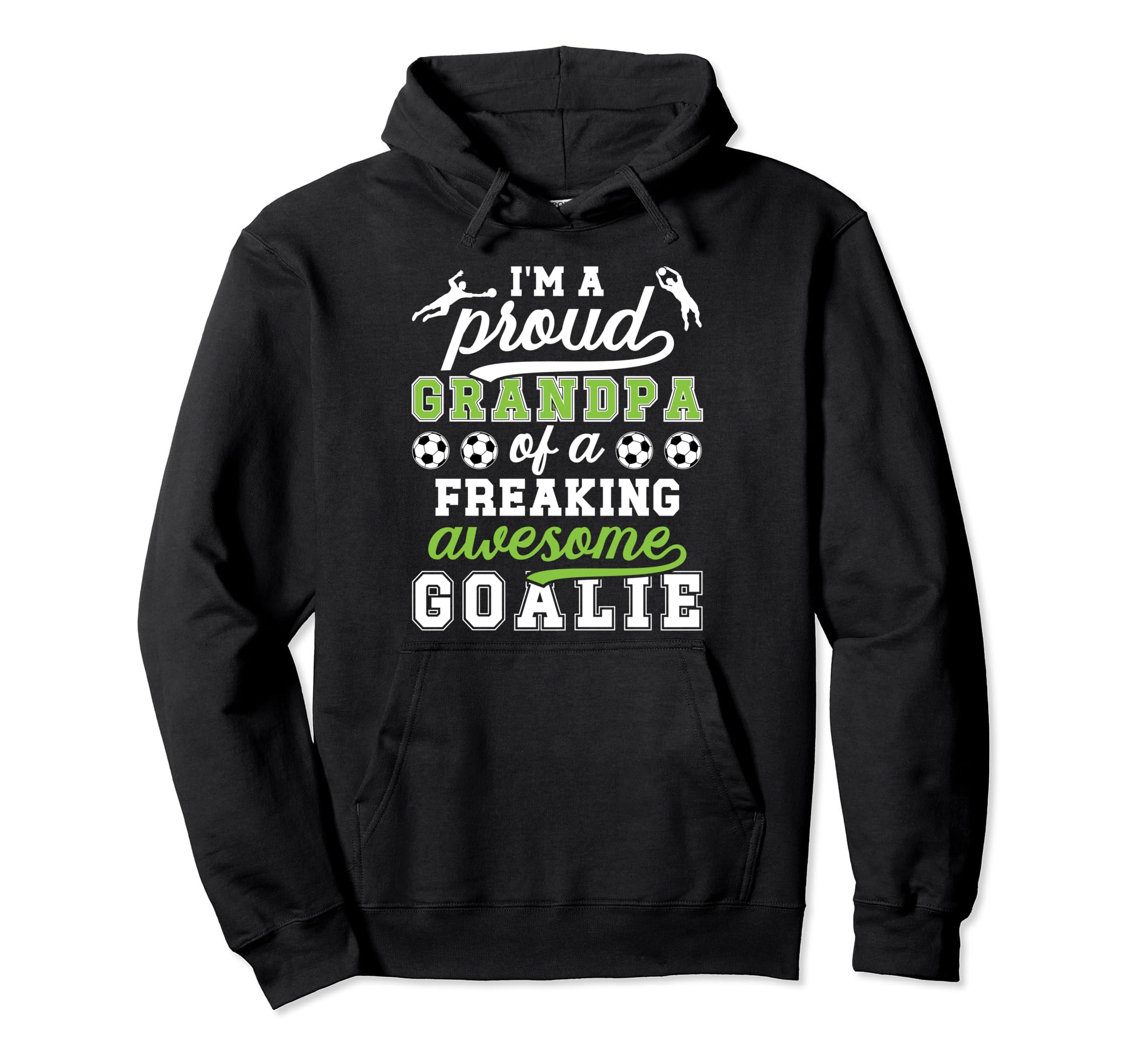 Proud Soccer Goalkeeper Grandpa Hoodie - Minimalist Print for Adults