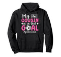 Proud Soccer Goalie Cousin Soccer Keeper Hoodie - Graphic Print for Adults