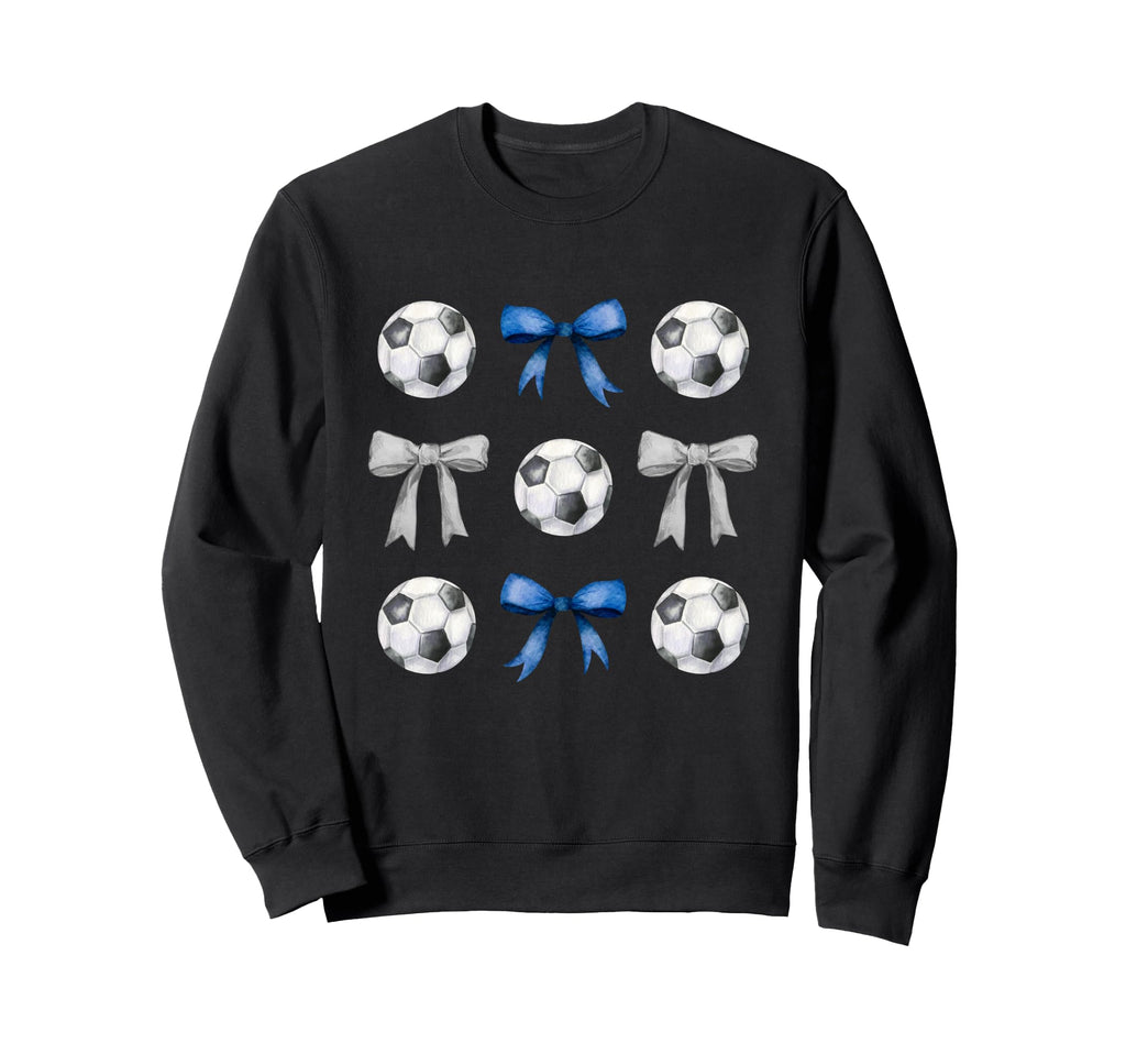 Soccer Balls Bows Soccer Player Sweatshirt - Streetwear Style for Adults