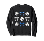 Soccer Balls Bows Soccer Player Sweatshirt - Streetwear Style for Adults