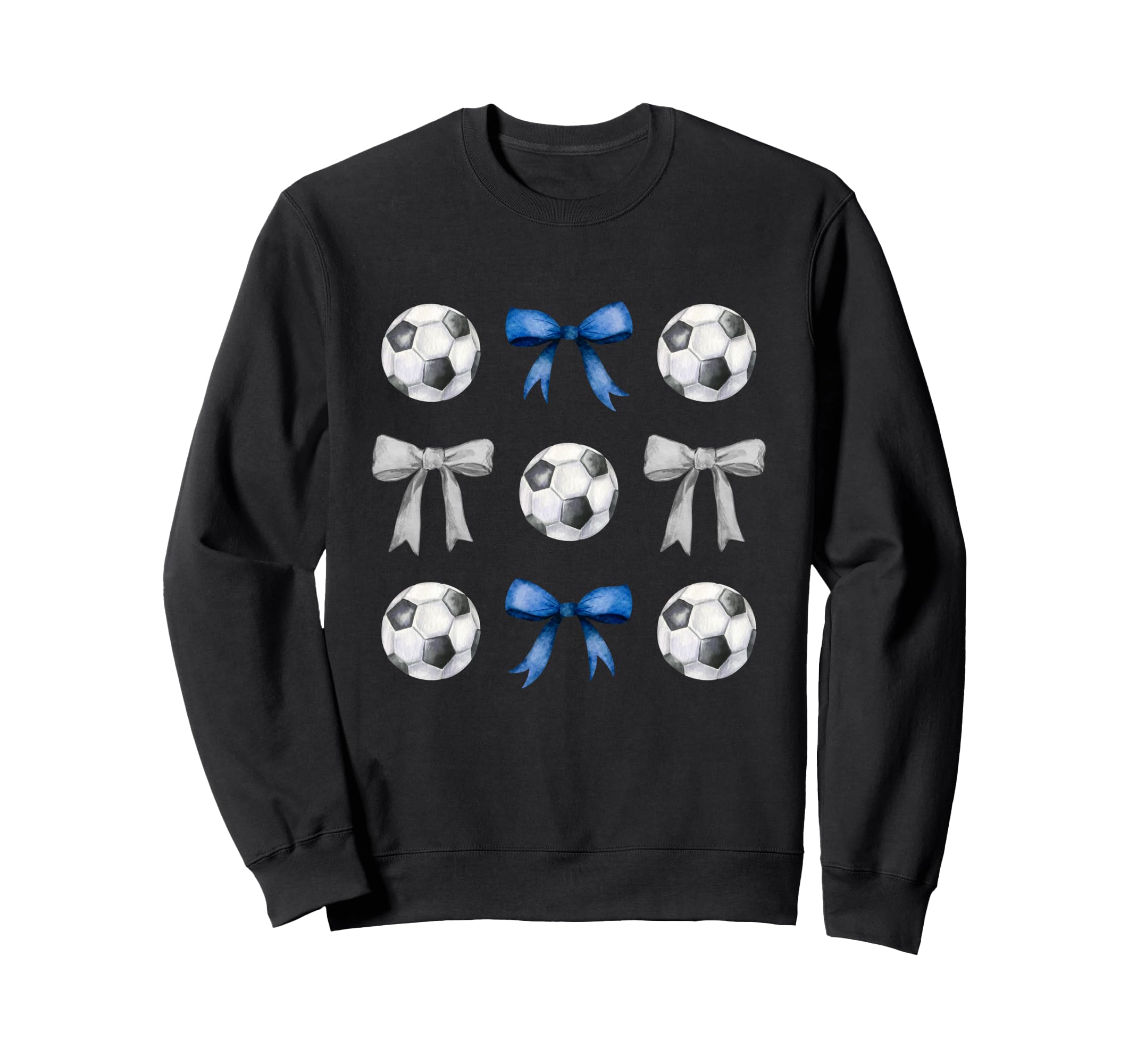 Soccer Balls Bows Soccer Player Sweatshirt - Streetwear Style for Adults