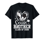 Senior Brother Class 2026 Soccer Graduation T-Shirt - Graphic Print Unisex