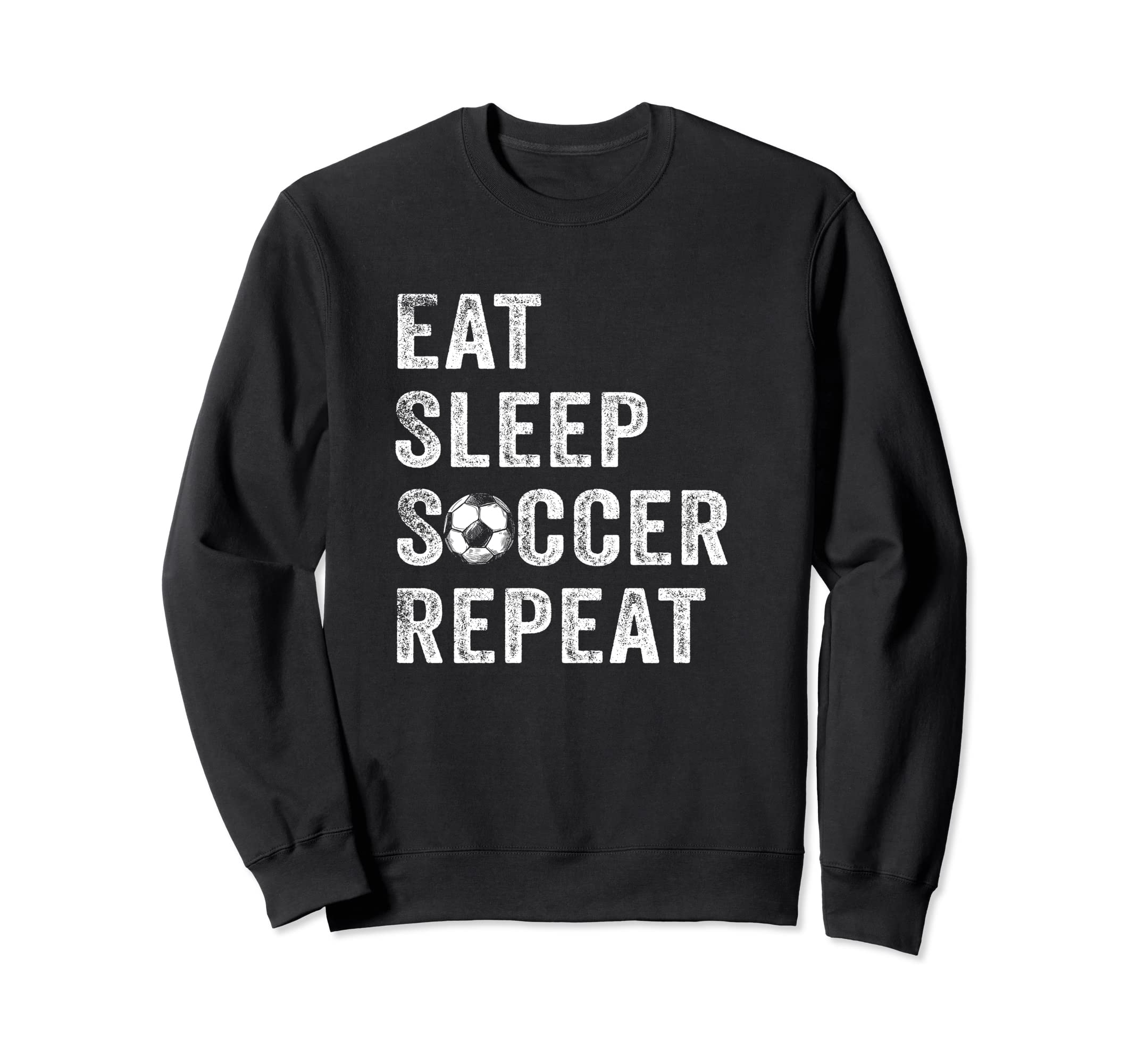 Eat Sleep Soccer Repeat Gift Soccer Sweatshirt - Custom Art Print Unisex