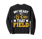 Soccer My Heart Is That Field Sweatshirt - Aesthetic Graphic for Adults