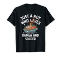Just Who Loves Ramen Soccer Funny T-Shirt - Streetwear Style Unisex