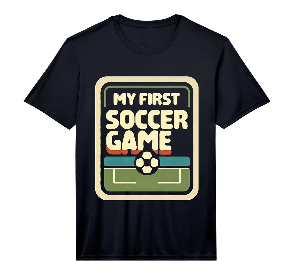 My First Soccer Game Performance T-Shirt - Fun Novelty Design Unisex