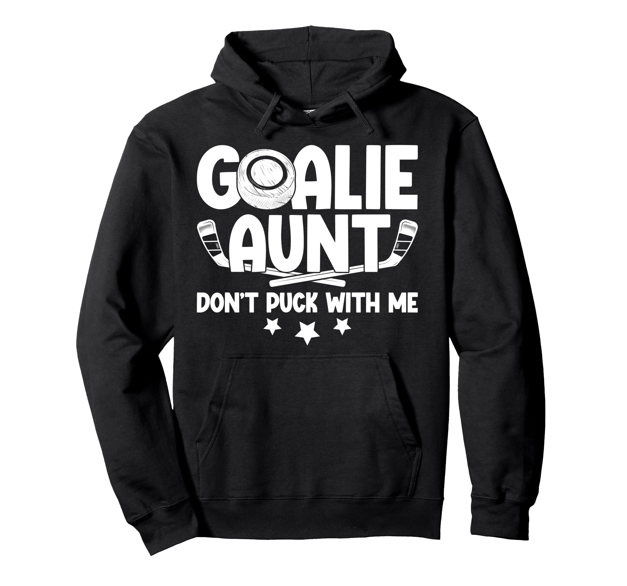 Hockey Goalie Aunt Funny Ice Hockey Hoodie - Streetwear Style Men Women