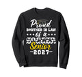 Proud Brother Law Soccer Senior Sweatshirt - Fun Novelty Design Men Women