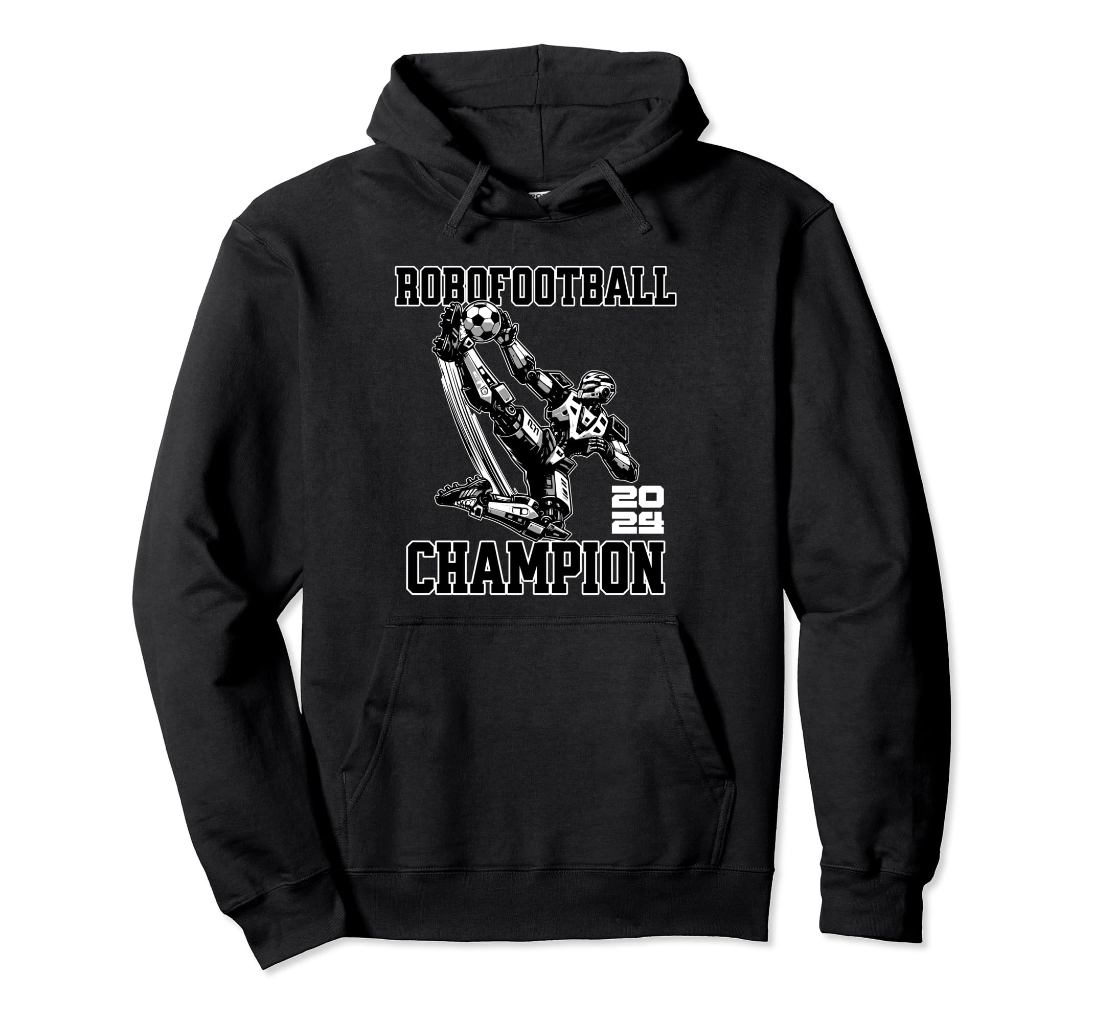 Robotic Football Soccer Hoodie - Graphic Print for Adults