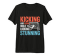 Soccer Kicking And Running While Looking T-Shirt - Novelty Apparel Unisex