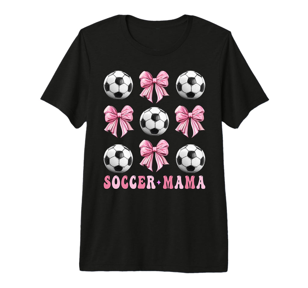 Soccer Mama Coquette Bow Soccer Lover T-Shirt - Custom Art Print Unisex