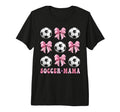 Soccer Mama Coquette Bow Soccer Lover T-Shirt - Custom Art Print Unisex