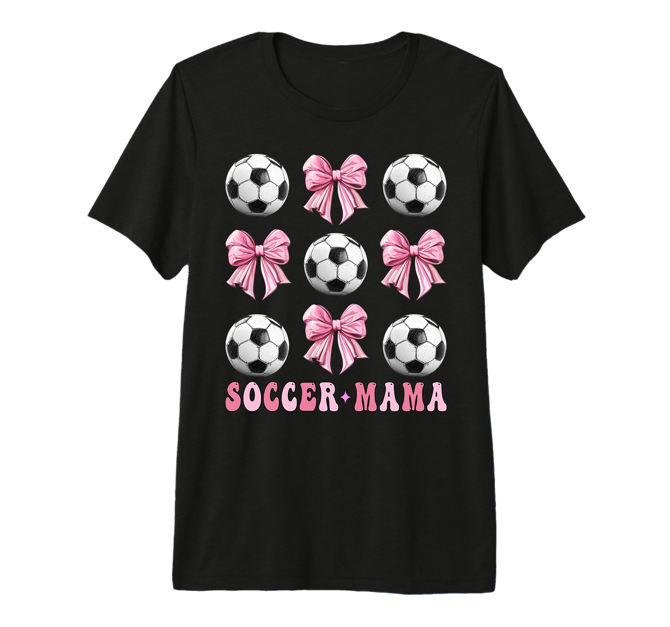 Soccer Mama Coquette Bow Soccer Lover T-Shirt - Custom Art Print Unisex