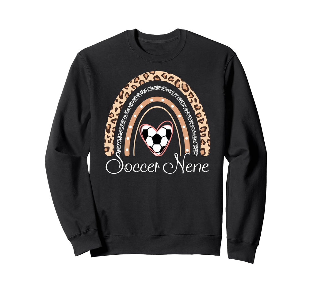 Soccer Nene Boho Rainbow Funny Heart Sweatshirt - Trendy Graphic Unisex