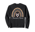 Soccer Nene Boho Rainbow Funny Heart Sweatshirt - Trendy Graphic Unisex