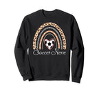 Soccer Nene Boho Rainbow Funny Heart Sweatshirt - Trendy Graphic Unisex