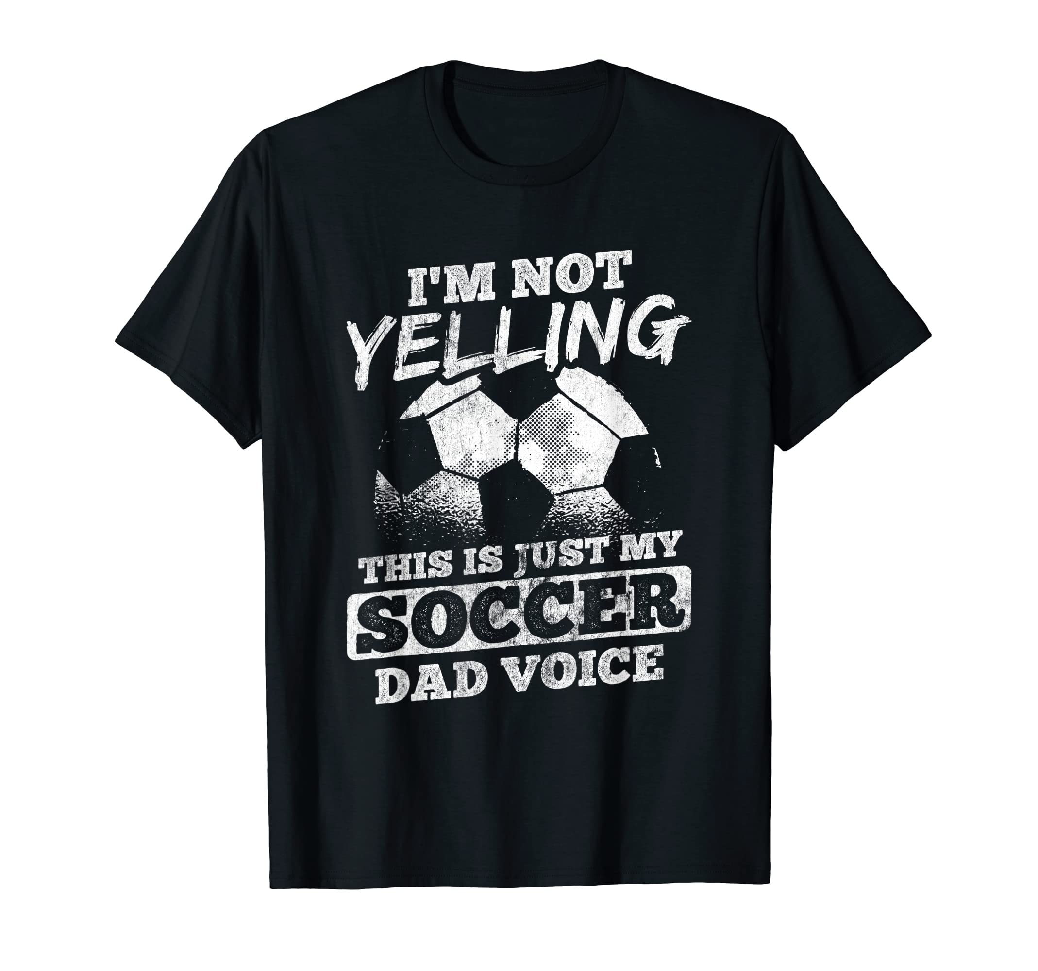Mens Not Yelling Dad Voice Sports T-Shirt - Minimalist Print Men Women