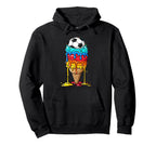 Summer Soccer Drip Ice Cream Drip Hoodie - Custom Art Print for Adults