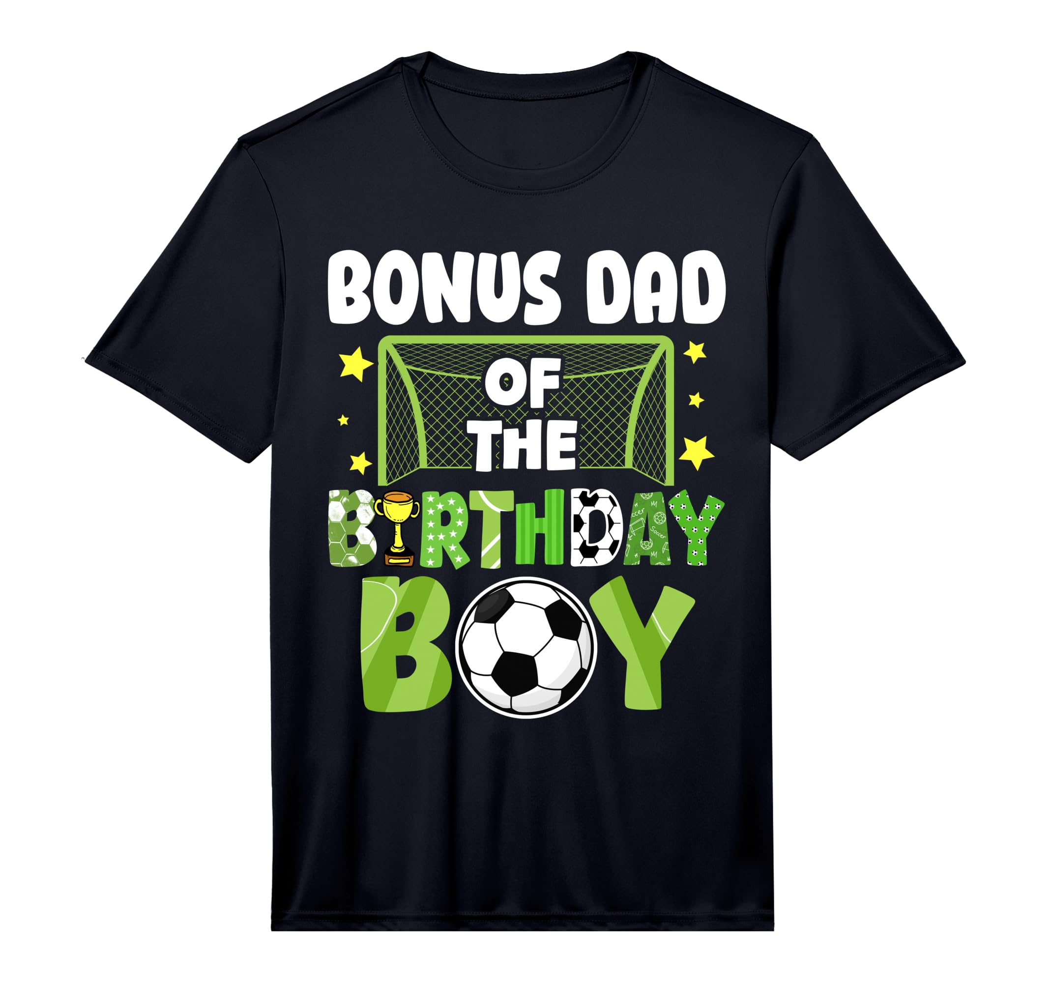 Mens Soccer Bonus Dad Birthday Party T-Shirt - Graphic Print Men Women