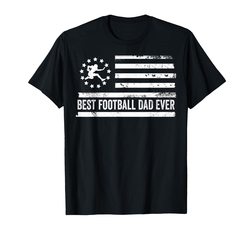 Football Coach Us American Flag T-Shirt - Minimalist Print for Adults