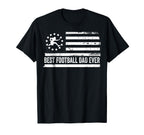 Football Coach Us American Flag T-Shirt - Minimalist Print for Adults
