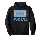I Love Handball Player Sports Hoodie - Minimalist Print for Adults