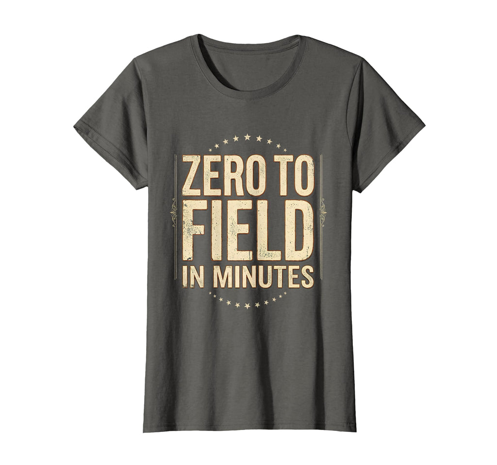 Zero To Field Minutes Soccer Mom T-Shirt - Fun Novelty Design Men Women