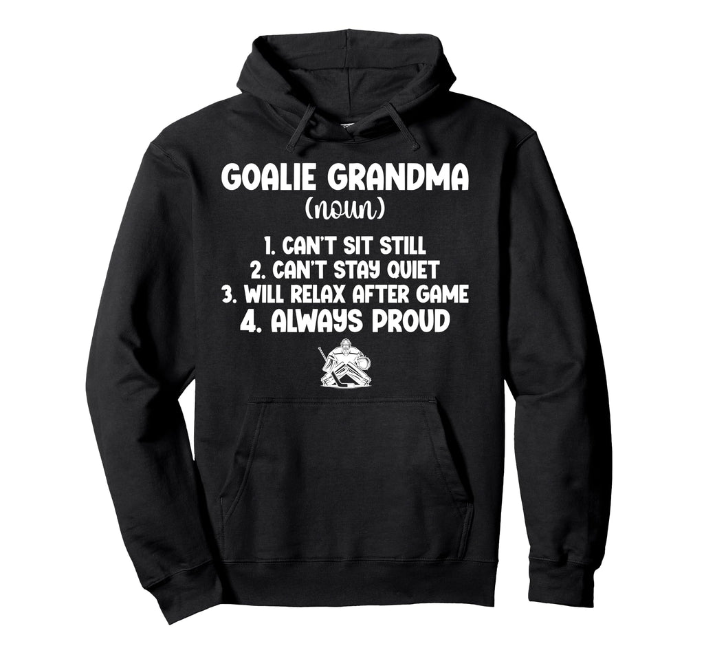 Hockey Goalie Grandma Definition Hockey Hoodie - Unique Graphic for Adults