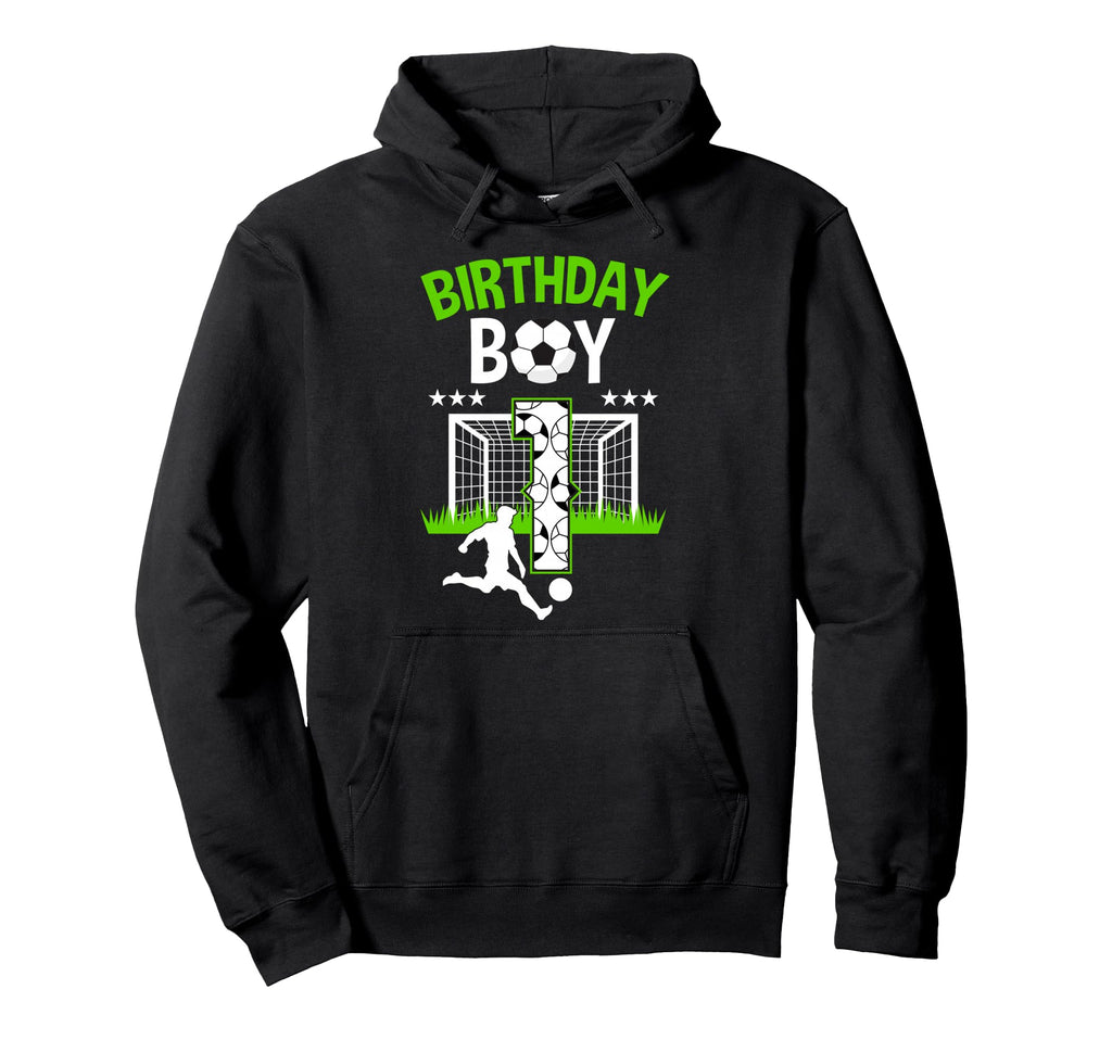 Birthday Soccer 1 Year Old Who Loves Hoodie - Streetwear Style Unisex