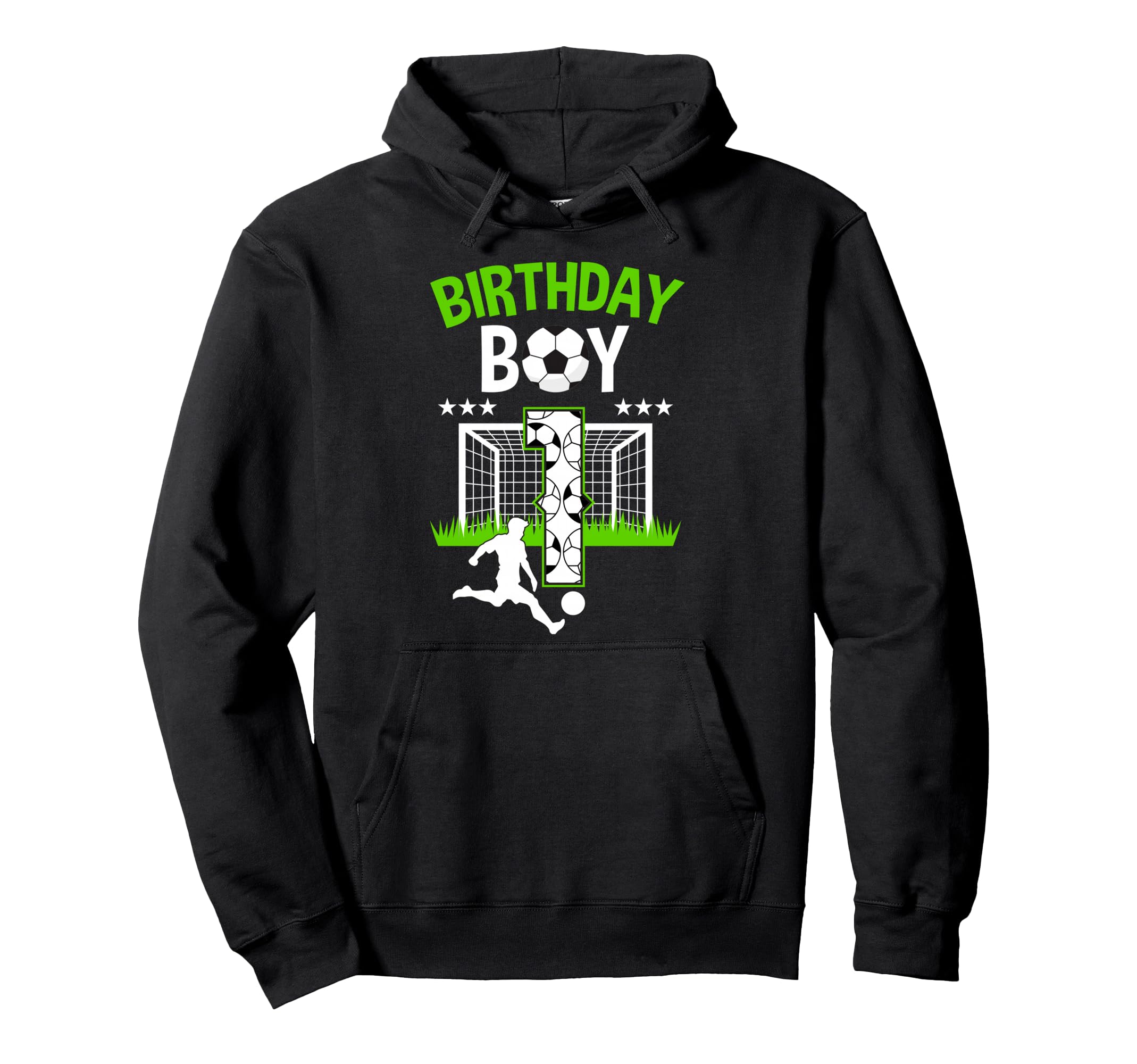 Birthday Soccer 1 Year Old Who Loves Hoodie - Streetwear Style Unisex