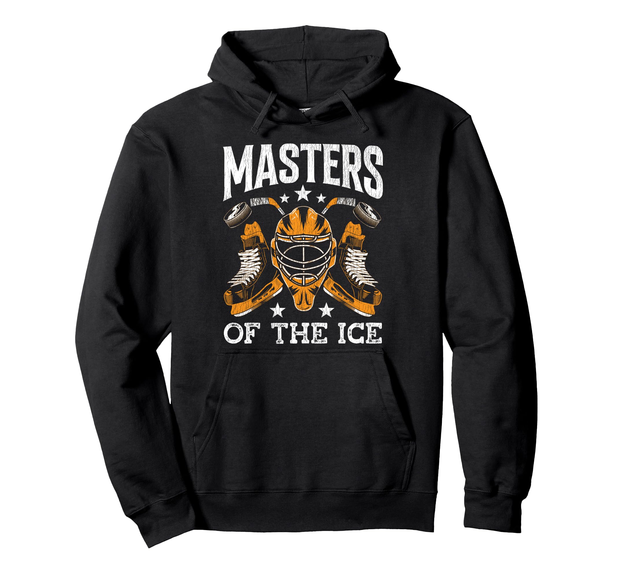 Ice Hockey Goalie Goalkeeper Masters Ice Hoodie - Unique Graphic Unisex