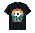 Milf I Love Football Funny Soccer T-Shirt - Streetwear Style for Adults