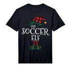 Soccer Elf Matching Family Group Gift T-Shirt - Aesthetic Graphic Unisex