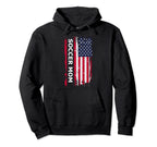 Usa Soccer Mom Mother Usa Flag Hoodie - Fun Novelty Design Unisex
