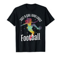 Just Who Loves Football Player Soccer T-Shirt - Streetwear Style Men Women