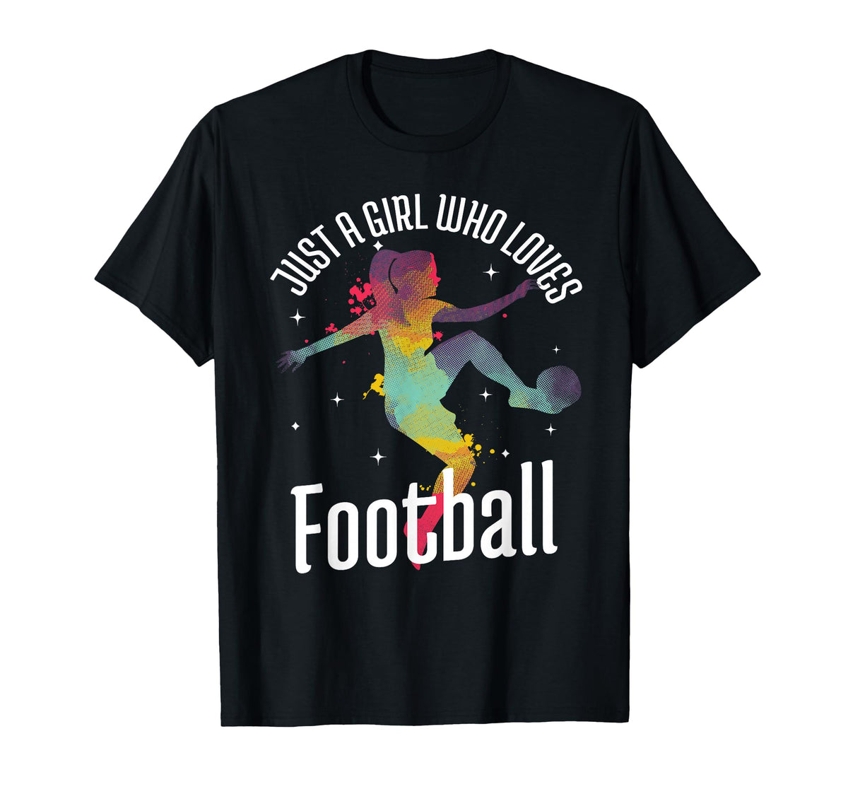 Just Who Loves Football Player Soccer T-Shirt - Streetwear Style Men Women