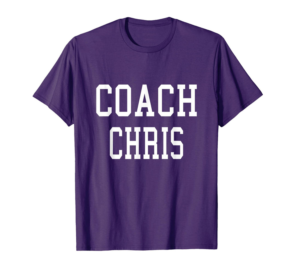 Coach Chris Custom Football Soccer T-Shirt - Minimalist Print Unisex