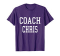 Coach Chris Custom Football Soccer T-Shirt - Minimalist Print Unisex